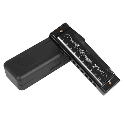IRIN 10 Hole C Key Harmonica - Colorful Beginner Woodwind Instrument for Music Learning & Performance