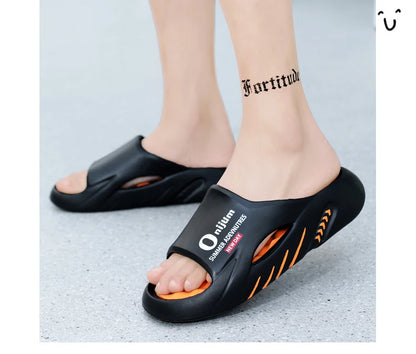 2024 Men’s Massage Slippers – Comfortable Indoor/Outdoor Slides & Beach Sandals, Sizes 38-47
