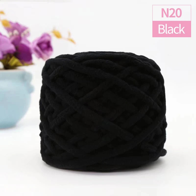 QJH Chunky Blanket Yarn – Luxury Thick Polyester Jumbo Knitting & Crochet Yarn for Blankets & Pillows, 100g Ball