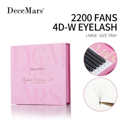 DeceMars 3D–6D Eyelash Extension Tray – Large Volume Individual Lash Extensions for Professional Use