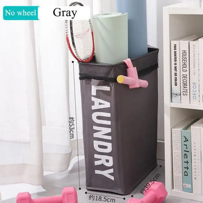 Large Capacity Laundry Basket with Wheels — Foldable Waterproof Storage Bag for Clothes, Yoga Mats, and Multifunctional Use