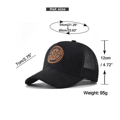 Summer Mesh Baseball Cap – ENJOY LIFE Letter Patch Snapback Hat for Men & Women, Breathable Unisex Hip Hop Trucker Cap