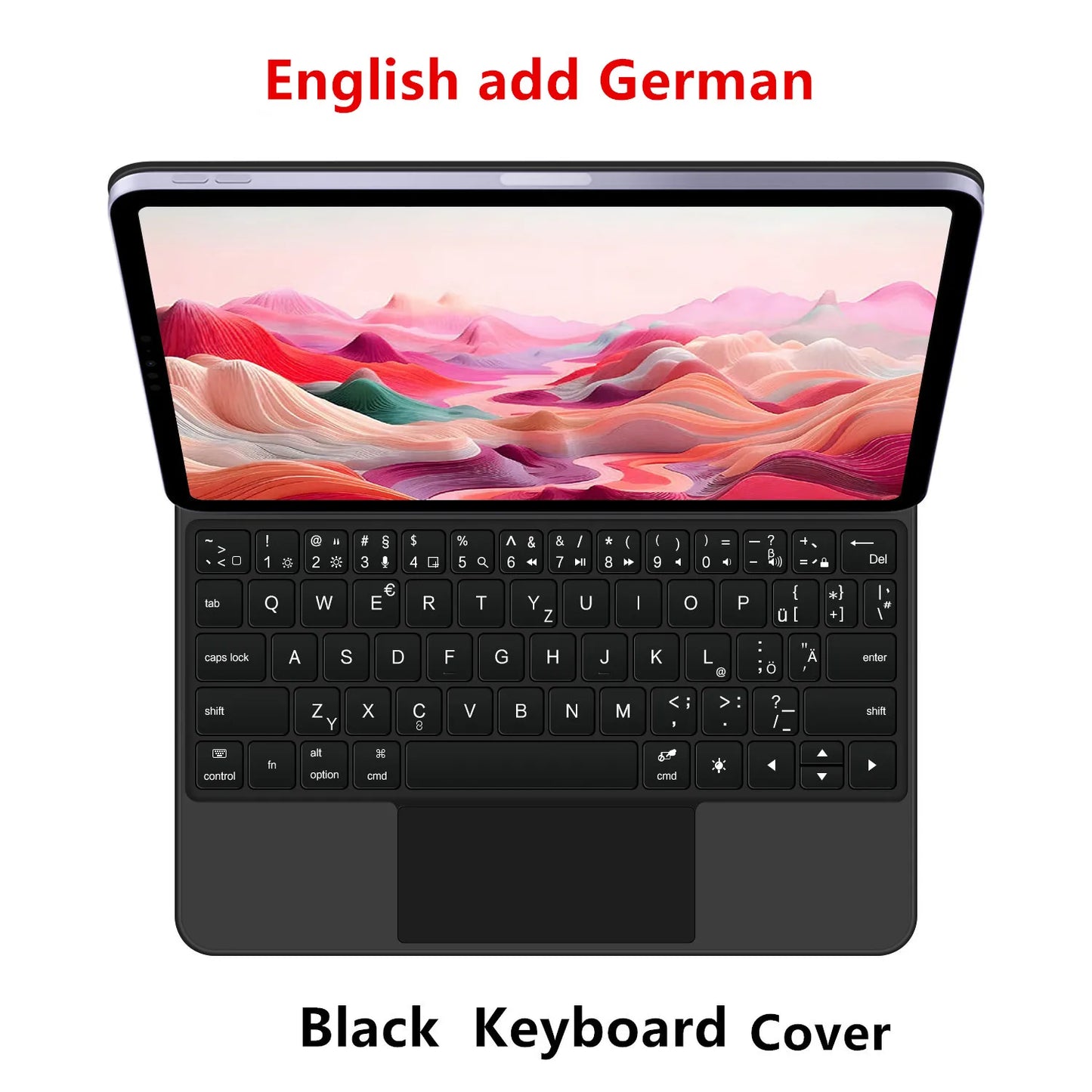 Magic Keyboard Case for iPad Air & Pro — 12.9/13-inch Smart Folio, Multi-Touch Magnetic Backlit Wireless Keyboard