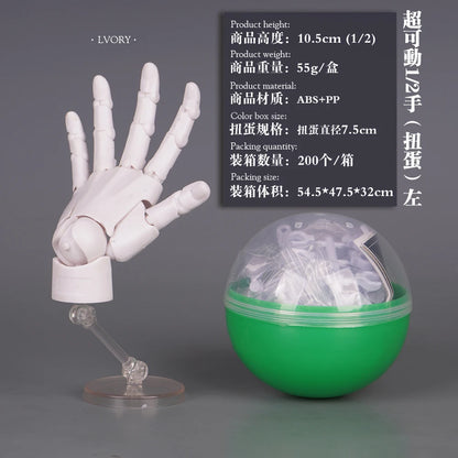 1/2 Palm Mini Articulated Action Figure – Movable Joint Anime Character Model for Artist Reference