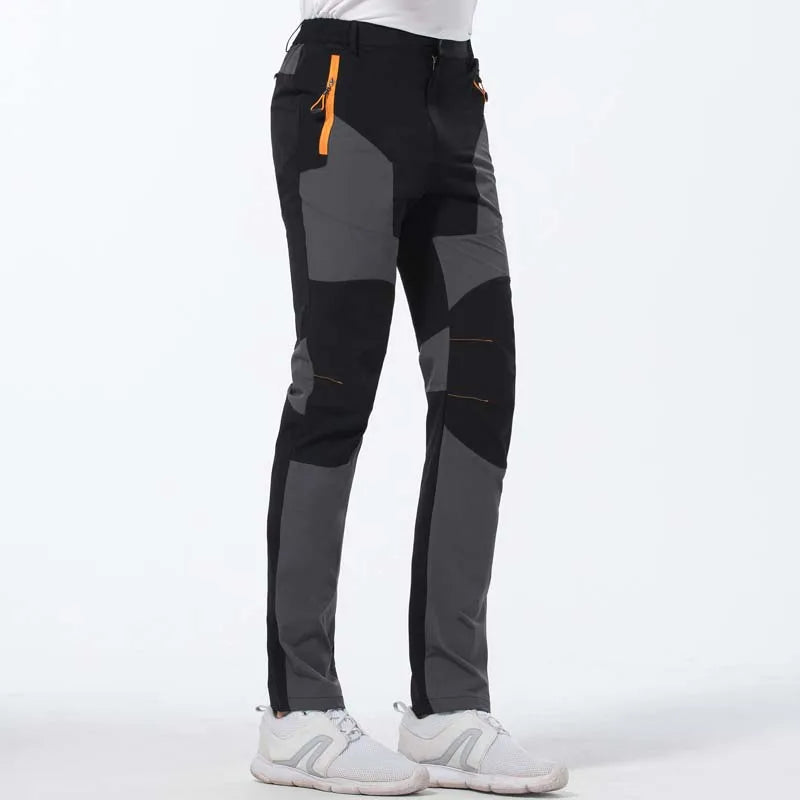 Men’s Elastic Hiking Pants – Quick-Dry, Windproof, Waterproof, Breathable Outdoor Trekking & Climbing Pants