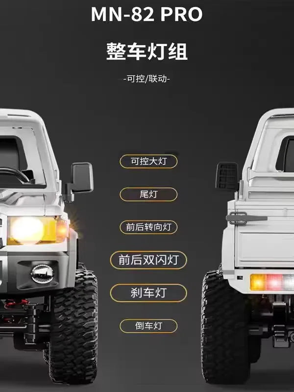MN82 Pro RC Off-Road Vehicle — 1:12 Scale 4WD Climbing Car for Toyota LC79 Simulation