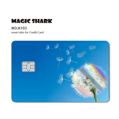 Magic Shark Evil FBI Holographic Laser Money & Card Sticker – Shiny Credit, Bank, Debit Film Cover