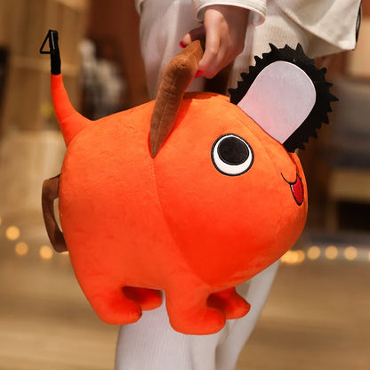 Pochita Plush Doll 10-40cm – Chainsaw Man Anime Soft Toy, Cute Stuffed Cartoon Pillow for Kids & Xmas Gifts