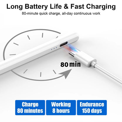 Universal Capacitive Stylus Pen – Touch Screen Pencil for iPhone, iPad, Android Phones & Tablets (Huawei, Xiaomi Compatible)