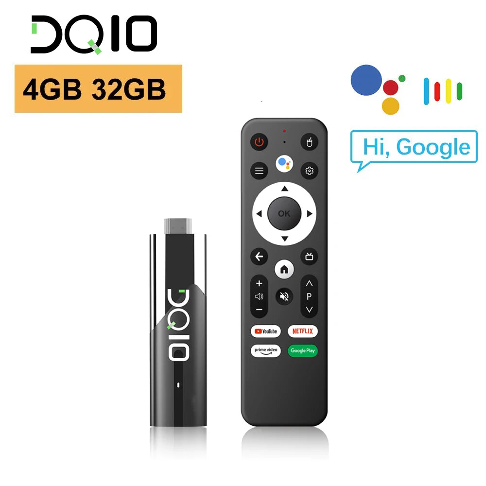 LEMFO DQ10 ATV Mini TV Stick – Android 13, 8K & 4K Support, WiFi 6, Allwinner H618 Quad-Core, Voice Remote Smart TV Box