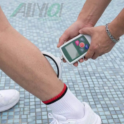 ALIYIQI 500N Digital Force Gauge - Handheld Push Pull Dynamometer for Muscle Strength Testing Sports & Rehabilitation