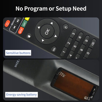 X96 Mini Universal Remote for Android TV Box, Compatible with MXQ Pro 4K, T95M, T95X, H96 Pro+ & More