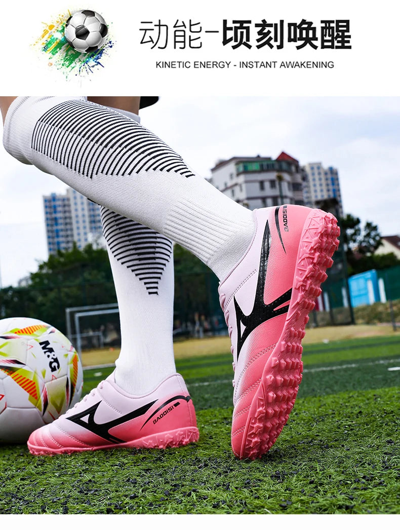 Men’s Football Soccer Cleats – Studded Indoor/Outdoor TF & FG Training Shoes