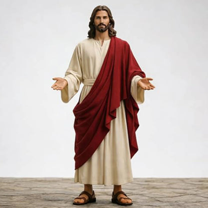 Jesus Open Arms Blessing Statue - 1/6 Scale Hand-Painted Christ Figurine for Home Decor