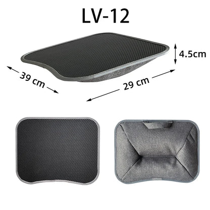 MUMUCC Multifunctional Laptop Desk - Cushioned Pillow Table with Foam Fill and Large Hard Mouse Pad