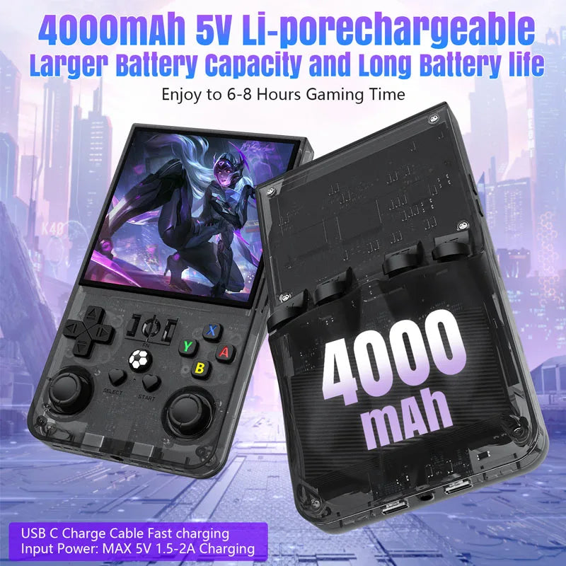 AISLPC R36MAX Retro Handheld Game Console – 4.0" IPS Linux System Portable Player with 128GB Games