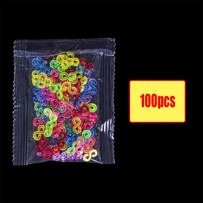 Pantone Color Rainbow Rubber Bands for Loom Bracelets – Western European Style DIY Arts & Crafts Kit