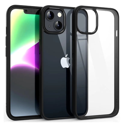Transparent Shockproof Silicone Phone Case - Color Back Protective Cover for iPhone 16, 15, 14, 13, 12, 11 Pro Max & More