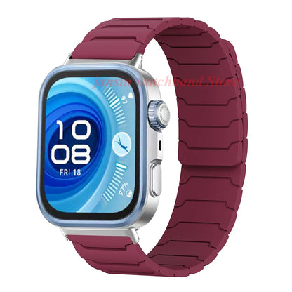 Magnetic Loop Strap for Huawei Watch – Silicone Sports Band for Fit3, Fit4 & Fit4 Pro Replacement Bracelet
