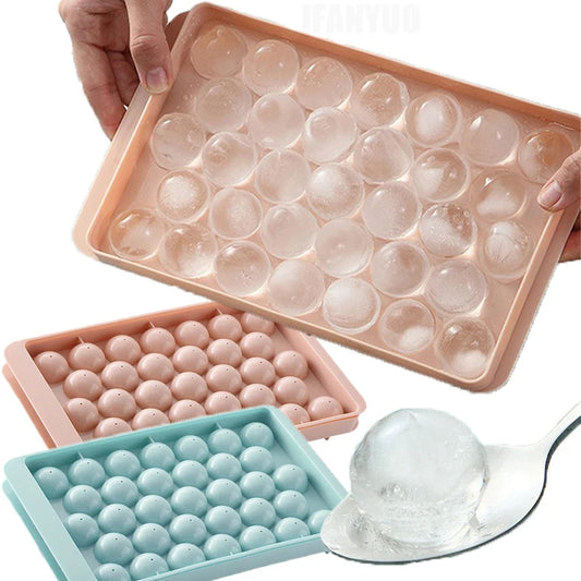 33-Cavity Ice Ball & Popsicle Mold — PP Tray for Whiskey, Ice Cubes, Lollipops, DIY Kitchen Accessories