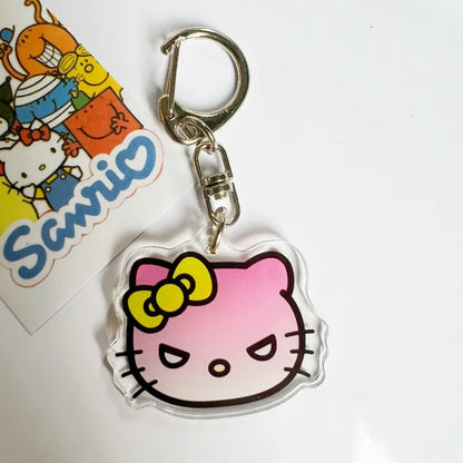Sanrio Hello Kitty Keychain – Cute Anime Cartoon Action Figure for Bags, Cars, Keys & Kids’ Birthday Gifts