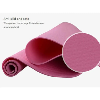 Premium 4MM Thick EVA Yoga Mat: Anti-slip Exercise Blanket for Fitness, Pilates, Gymnastics | Durable Fitness Equipment