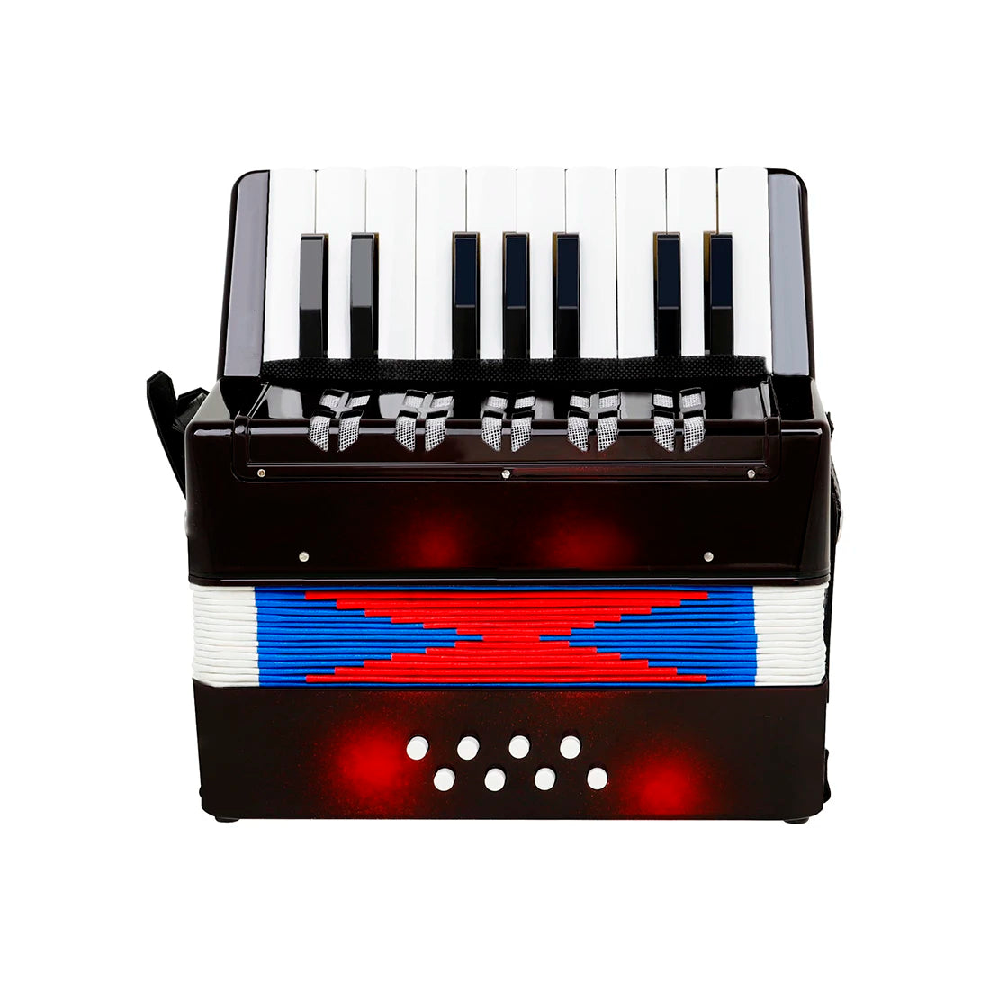 17-Key 8-Bass Accordion Toy - Musical Piano Keyboard Rhythm Training Instrument for Beginners
