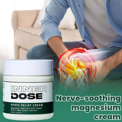 Inner Dose Magnesium & Arnica Body Cream – 120ml Moisturizing Muscle Massage Lotion for Body Comfort and Relaxation