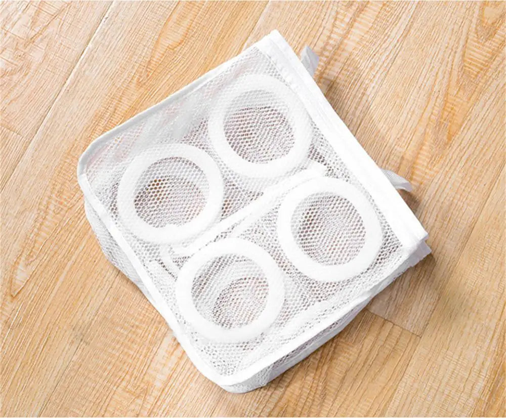 Portable Mesh Shoe Laundry Bag – Washing Machine Safe, Anti-Deformation Shoe Storage & Clothes Organizer