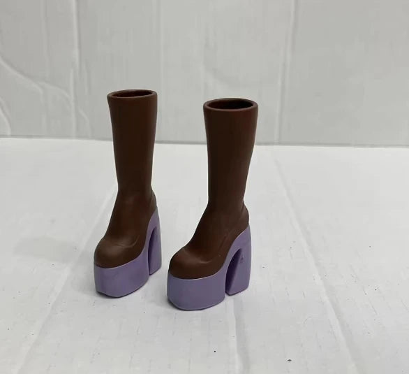 Assorted Doll Shoes Set — Sneakers, High-Heels & Boots Plastic Shoes for Girls’ Doll Accessories