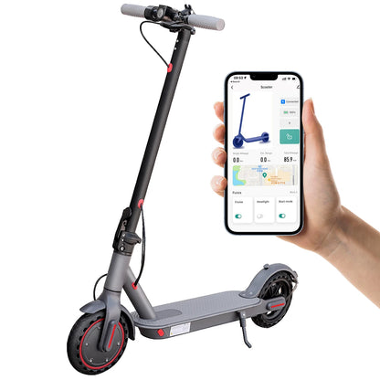 LADPED 350W Electric Scooter - 19MPH Folding Smart E-Scooter with App Control, 8.5-Inch Anti-Skid Tires & Shock Absorption
