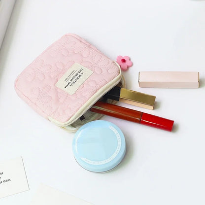 Women's Fashion Mini Cosmetic Bag - Travel-Sized Sanitary Napkin, Makeup, Coin, and Card Organizer Pouch
