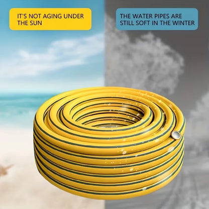 Heavy-Duty Rubber Garden Hose 5/10/20M – Leak-Proof, Wear & Scratch Resistant All-Season Water Hose for Home, Balcony & Car Washing