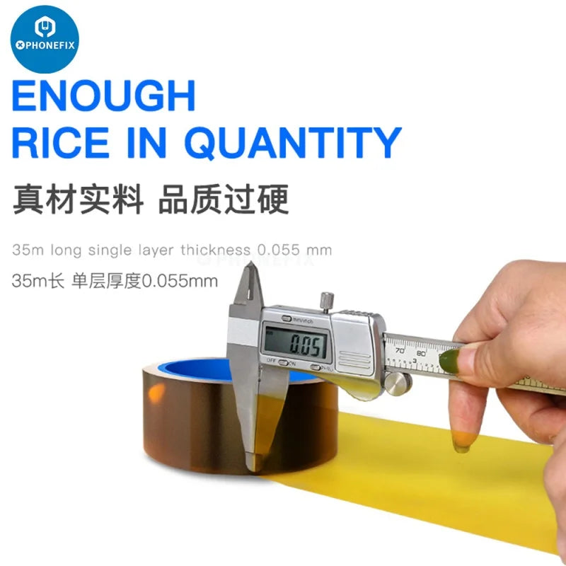 High-Temperature Polyimide Tape – Mechanic PCB & Battery Protection Wrap for Phone Circuit Board Repair