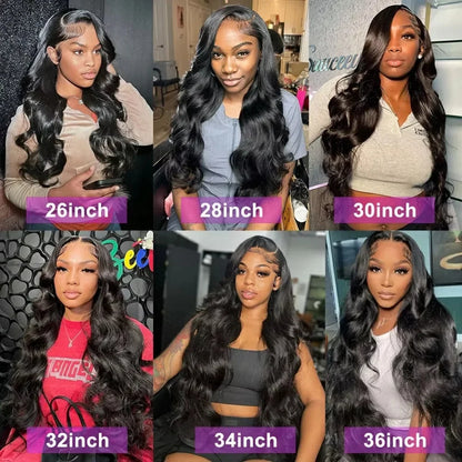 Rosabeauty Human Hair Bundles – Body Wave, 26-32 Inch, 100% Unprocessed Brazilian Virgin Hair Weave, Natural Real Human Hair
