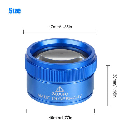 40X30 Loupe Magnifier – Pocket Jewelry Repair Magnifying Glass for Jewelers