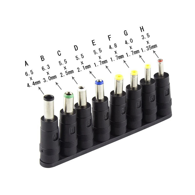 Adjustable AC DC Power Supply Adapter - 3V-36V Universal Voltage Converter with Multiple Jack Plugs for Home Appliances