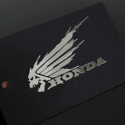 Waterproof Motorcycle Helmet Sticker – Silver and Gold Modification Decoration for Honda, Ideal Gift for Car Enthusiasts