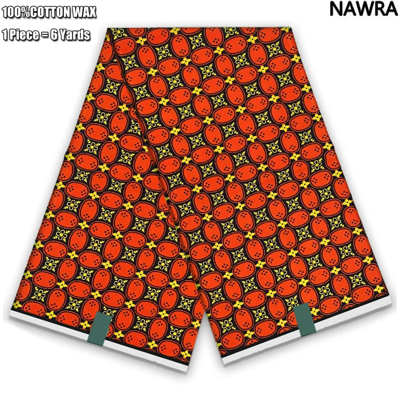 2026 African Real Wax Print Fabric - 100% Cotton Ghana Style Soft Ankara Pagne