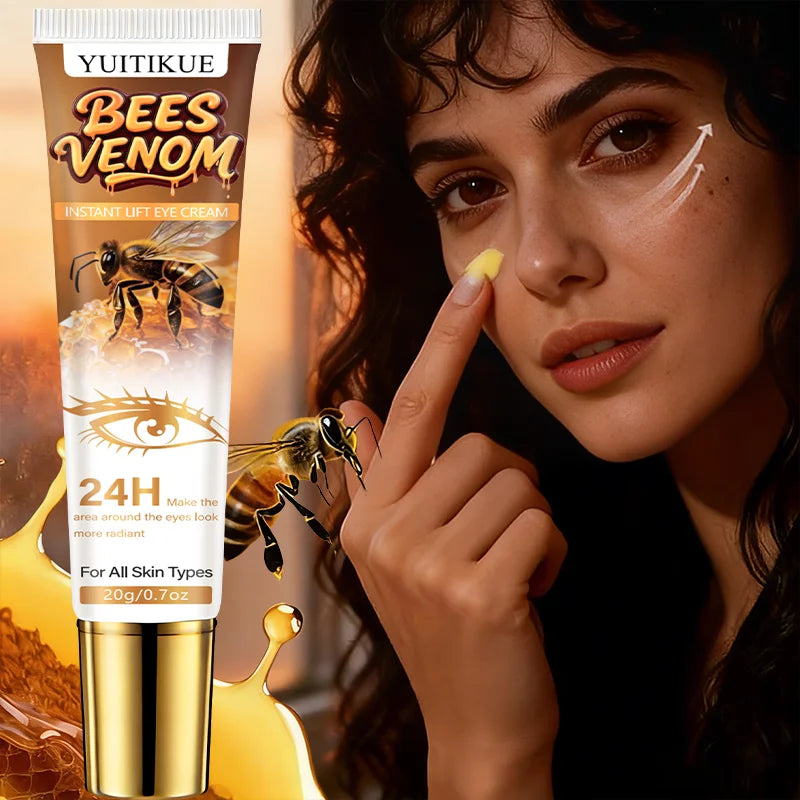 YUITIKUE Natural Bee Venom Eye Cream – 20g Instant-Lifting & Hydrating Daily Eye Care Moisturizer