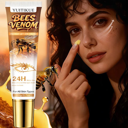 YUITIKUE Natural Bee Venom Eye Cream – 20g Instant-Lifting & Hydrating Daily Eye Care Moisturizer
