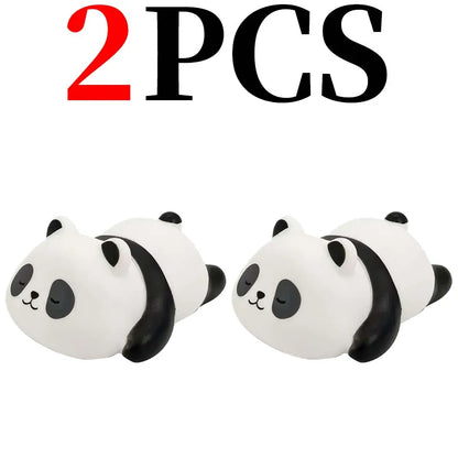 Panda LED Night Light - Cute Plastic Bedside Lamp for Kids, Bedroom & Living Room Decor