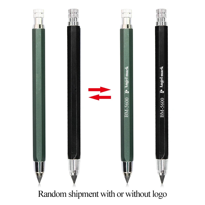 5.6mm Mechanical Pencils & Charcoal Graphite Lead – Soft, Medium & Hard HB to 14B Sketch Drawing Core
