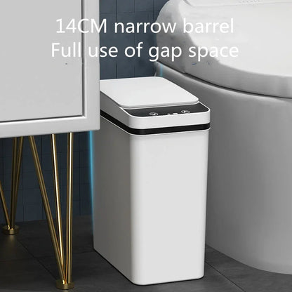 12L Smart Sensor Trash Can - Automatic Touchless Waste Bin with USB Charging for Kitchen & Home