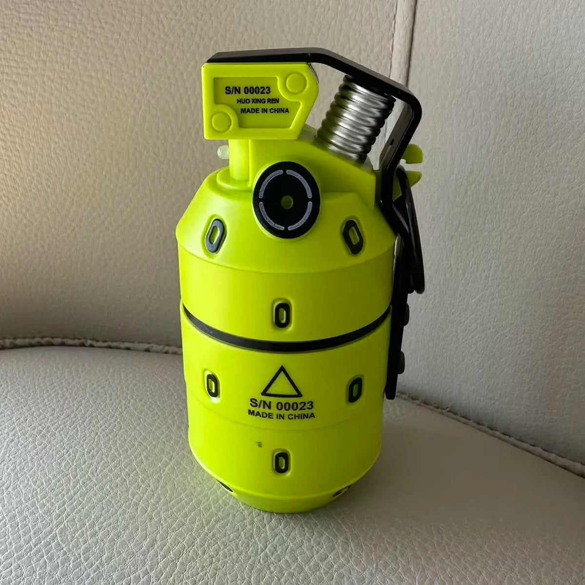 Manual Loading Cylinder Soft Pellet Launcher - Portable Outdoor Activity Shooting Gear with Flip Safety Lock