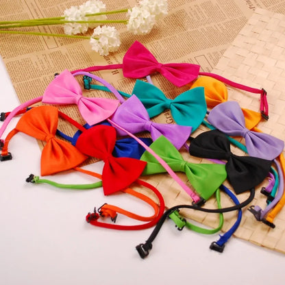 Adjustable Pet Bow Tie Necklace Collar – Cute Puppy & Cat Necktie Grooming Accessories for Dogs & Cats Pet Supplies