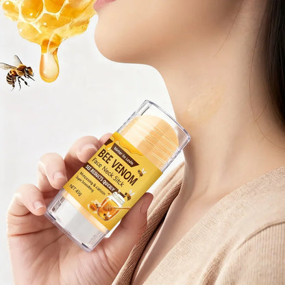 Bee Venom Face and Neck Firming Stick - Collagen and Vitamin C Moisturizing Skin-Smoothing Treatment