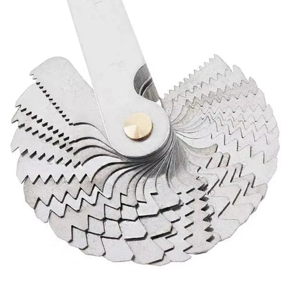 Metric & Inch Thread Plug Gauge - 55/60 Degree Carbon Steel Screw Pitch Measurement Tool for Lathe Work