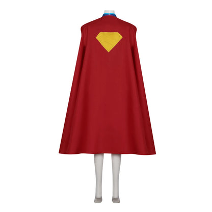 Red Superhero Cosplay Costume – Women & Girls Top, Skirt, and Cloak Outfit for Halloween Party
