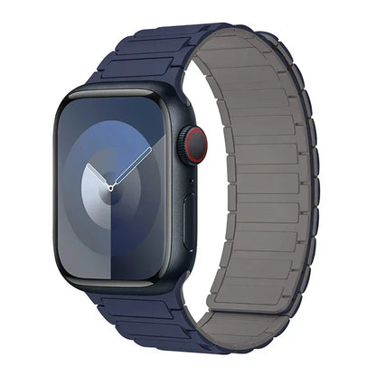 Magnetic Silicone Loop Strap for Apple Watch — 38mm-49mm iWatch Series 3-9 & SE Ultra 2